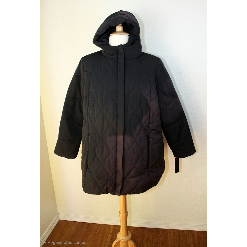 Gorpcore Outdoorsy NWT Sun Faded NUAGE 2X Hooded Jacket Coat Puffer Quilted **